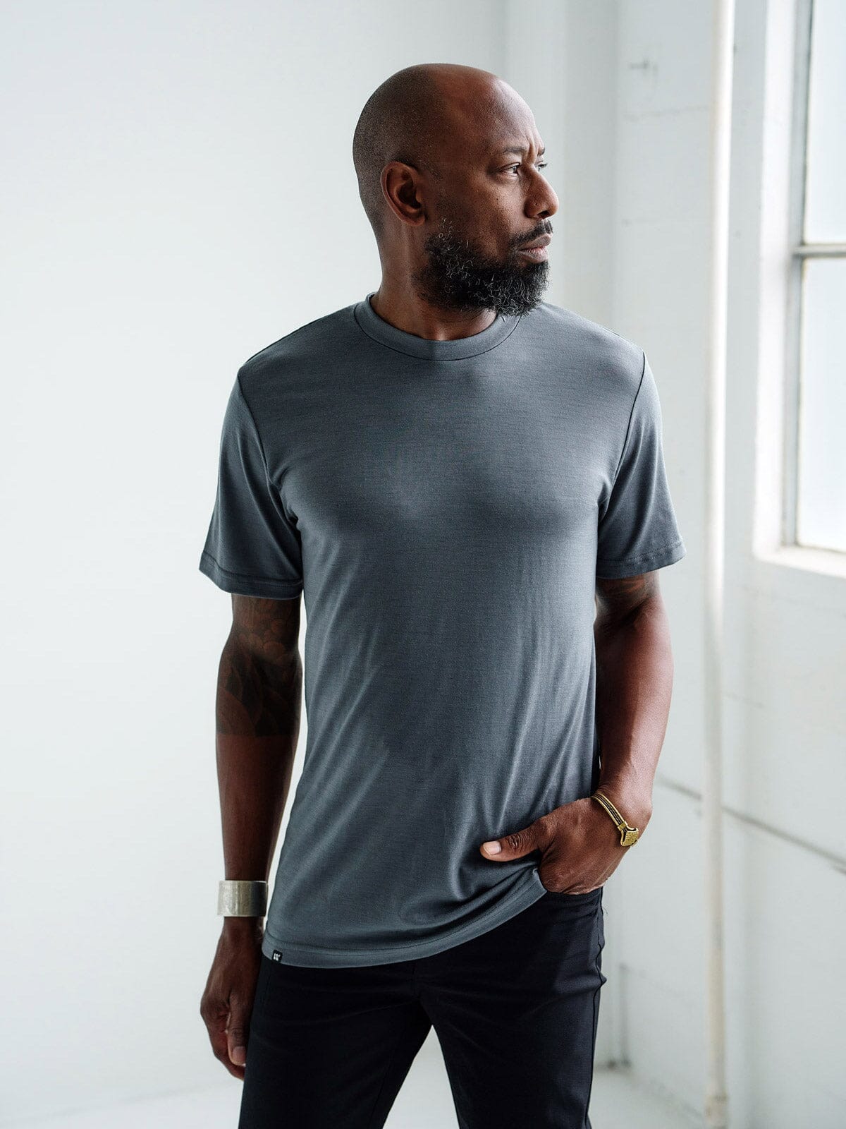 Mission Tee : Merino Wool by Mission Workshop - Weatherproof Bags & Technical Apparel - San Francisco & Los Angeles - Built to endure - Guaranteed forever